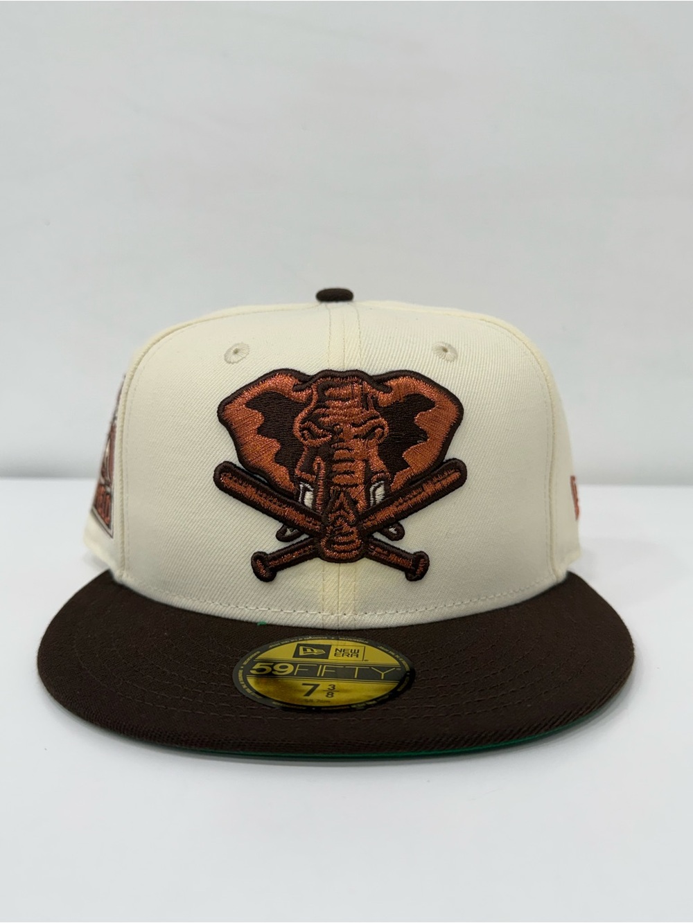 Oakland Athletics A’s New Era Walnut Rickey Henderson MLB Fitted Cap Hat 7 3/8